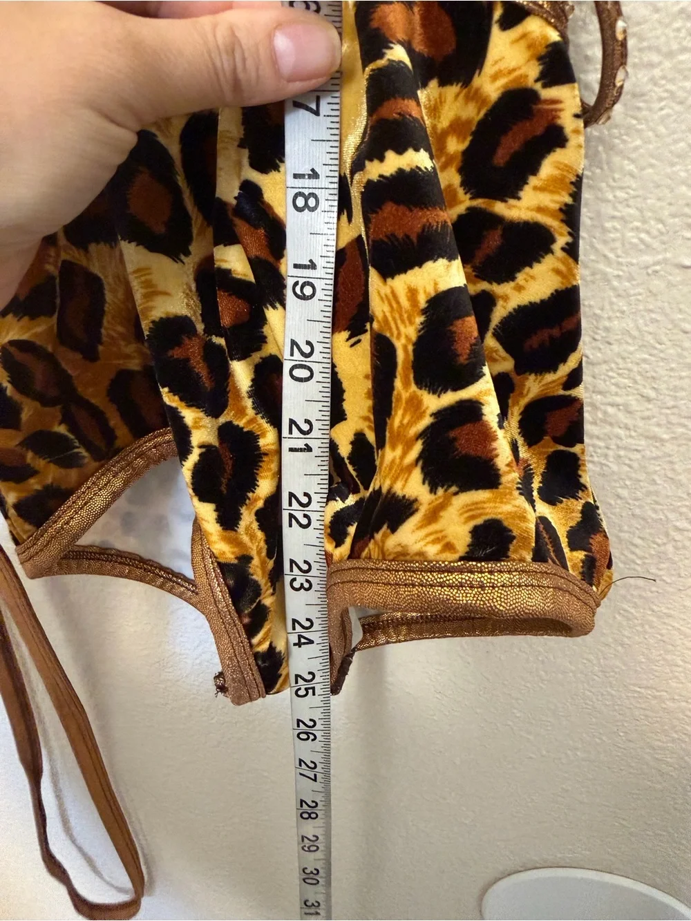 Velvet animal print dance costume 21113 FEARLESS print crystal contemporary SA